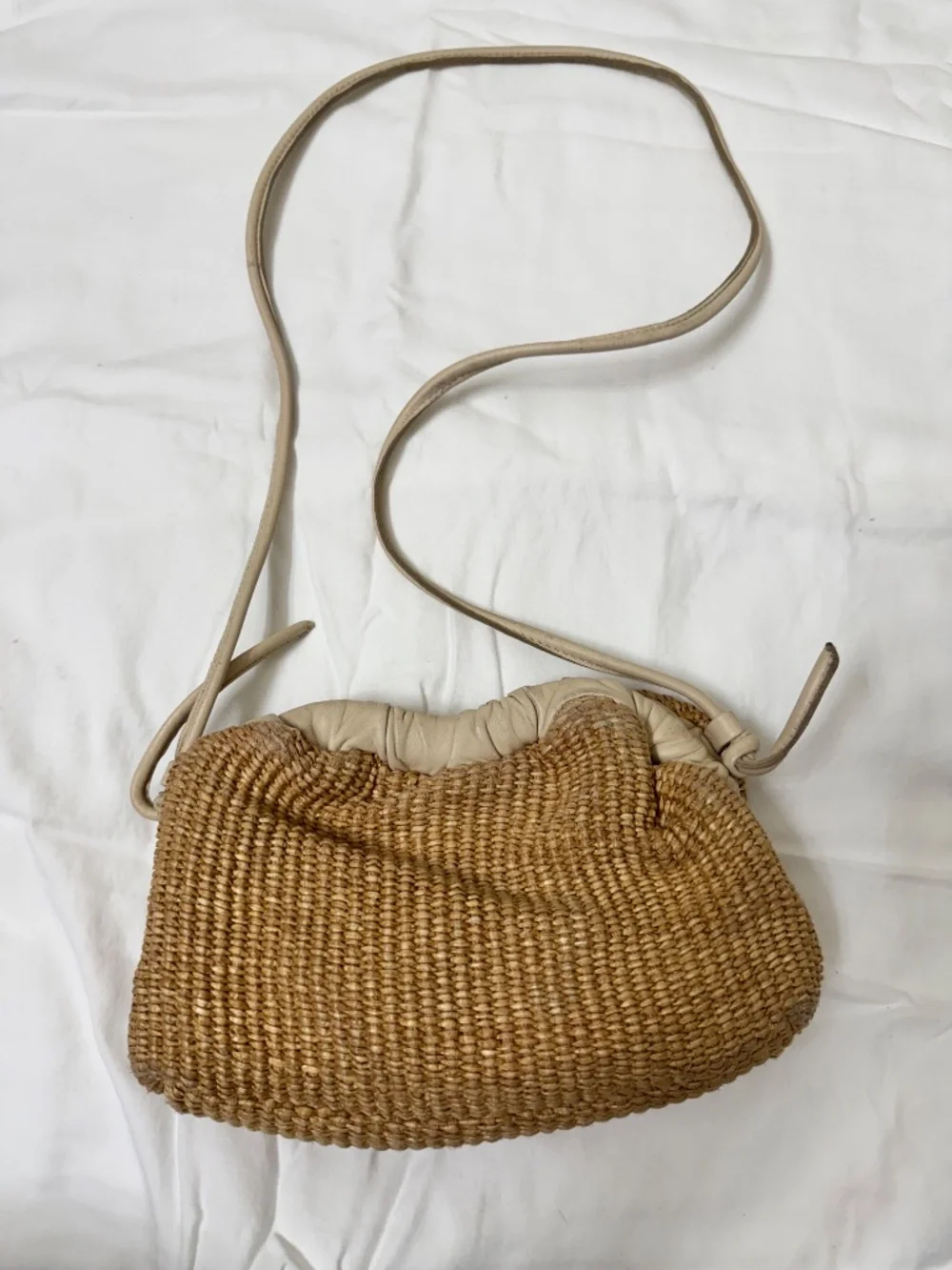 Mansur Gavriel Beige Mini Cloud Clutch - Picture 2 of 5